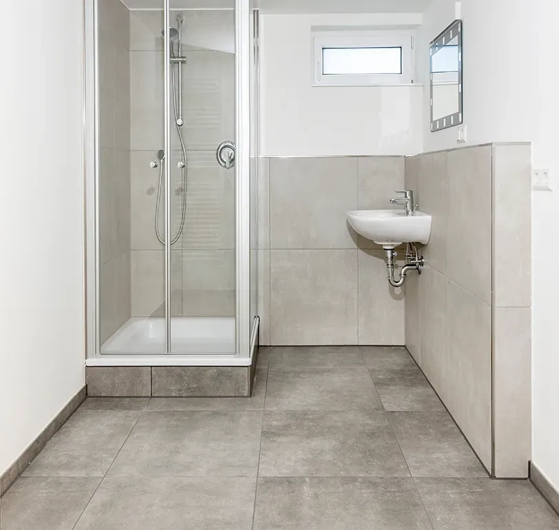 salle de bain après